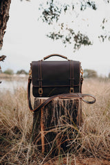 NEW The Saddler's Briefcase | Cocoa Leather - Saddler & Co - Saddler & Co | Australian Made Leather Goods