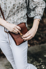 The Petite Satchel in Caramel - Saddler & Co - Saddler & Co | Australian Made Leather Goods