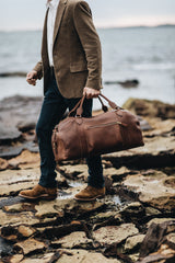 The Weekender Travel Bag in Caramel - Saddler & Co - Saddler & Co | Australian Made Leather Goods