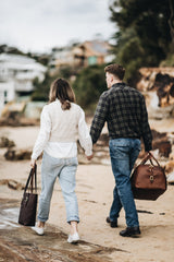 The Weekender Travel Bag in Caramel - Saddler & Co - Saddler & Co | Australian Made Leather Goods