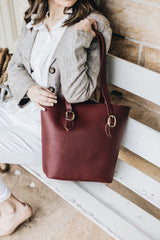 The Classic Tote in Bramble - Saddler & Co - Saddler & Co | Australian Made Leather Goods