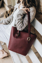 The Classic Tote in Bramble - Saddler & Co - Saddler & Co | Australian Made Leather Goods