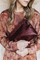 The Classic Clutch in Bramble | Special Edition - Saddler & Co - Saddler & Co | Australian Made Leather Goods