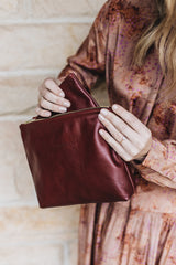 The Classic Clutch in Bramble | Special Edition - Saddler & Co - Saddler & Co | Australian Made Leather Goods