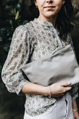 The Classic Clutch in Mist | NEW - Saddler & Co - Saddler & Co | Australian Made Leather Goods