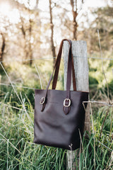 The Classic Tote in Cocoa - Saddler & Co - Saddler & Co | Australian Made Leather Goods