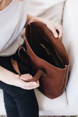 The Classic Tote in Caramel - Saddler & Co - Saddler & Co | Australian Made Leather Goods