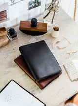 A5 Leather Journal in Black - Signature Collection - Saddler & Co | Australian Made Leather Goods