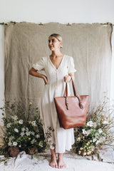 The Market Tote in Caramel - Saddler & Co - Saddler & Co | Australian Made Leather Goods