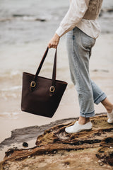 The Classic Tote in Cocoa - Saddler & Co - Saddler & Co | Australian Made Leather Goods