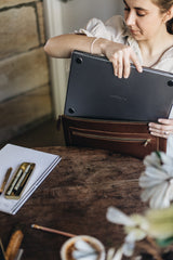 The Laptop Case in Cocoa - Large size - Saddler & Co - Saddler & Co | Australian Made Leather Goods