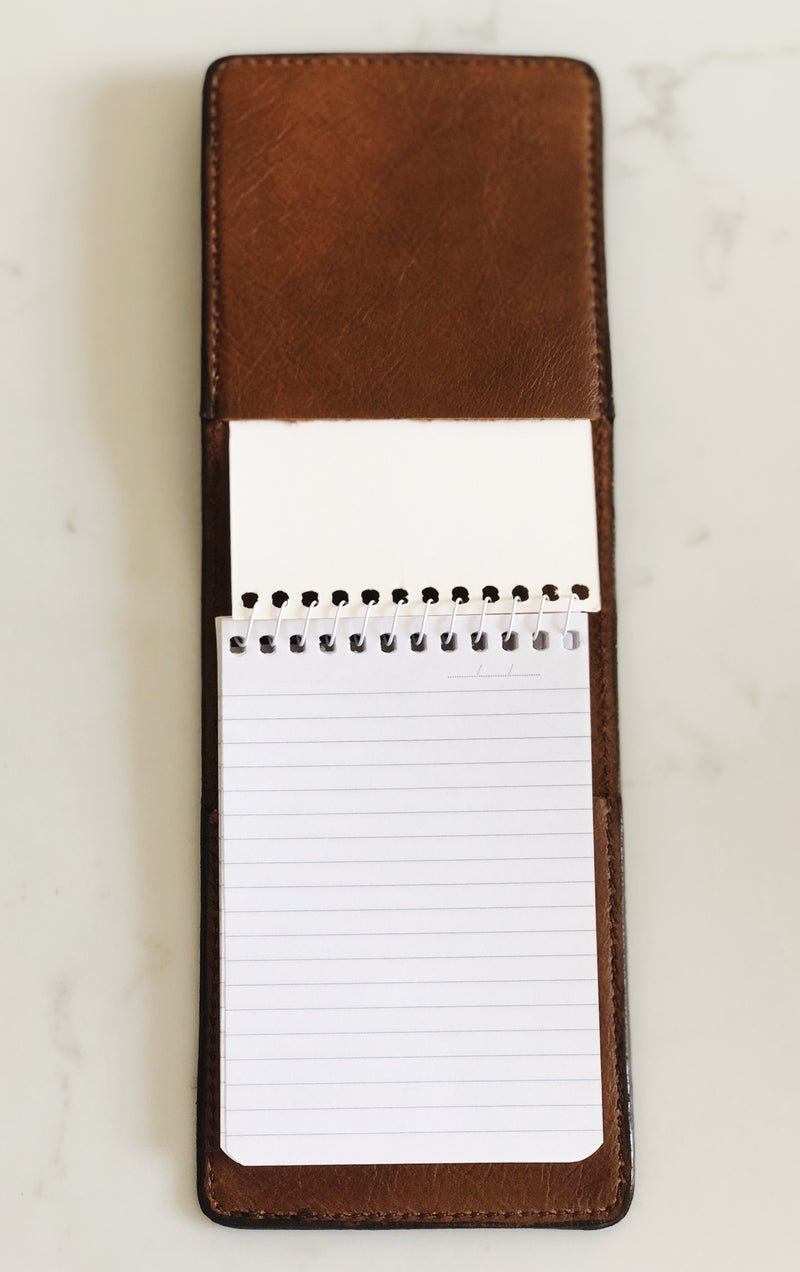 Leather Covered Flip Notepad - Saddler & Co - Saddler & Co | Australian Made Leather Goods