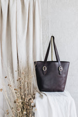 The Classic Tote in Cocoa - Saddler & Co - Saddler & Co | Australian Made Leather Goods