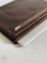The Laptop Case in Cocoa - Regular size - Saddler & Co - Saddler & Co | Australian Made Leather Goods