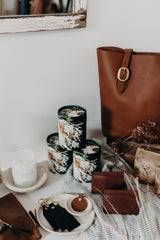 Flora Round Keyring - Nutmeg - Saddler & Co - Saddler & Co | Australian Made Leather Goods