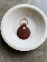 Classic Round Keyring - Caramel - Saddler & Co - Saddler & Co | Australian Made Leather Goods
