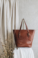 The Market Tote in Caramel - Saddler & Co - Saddler & Co | Australian Made Leather Goods