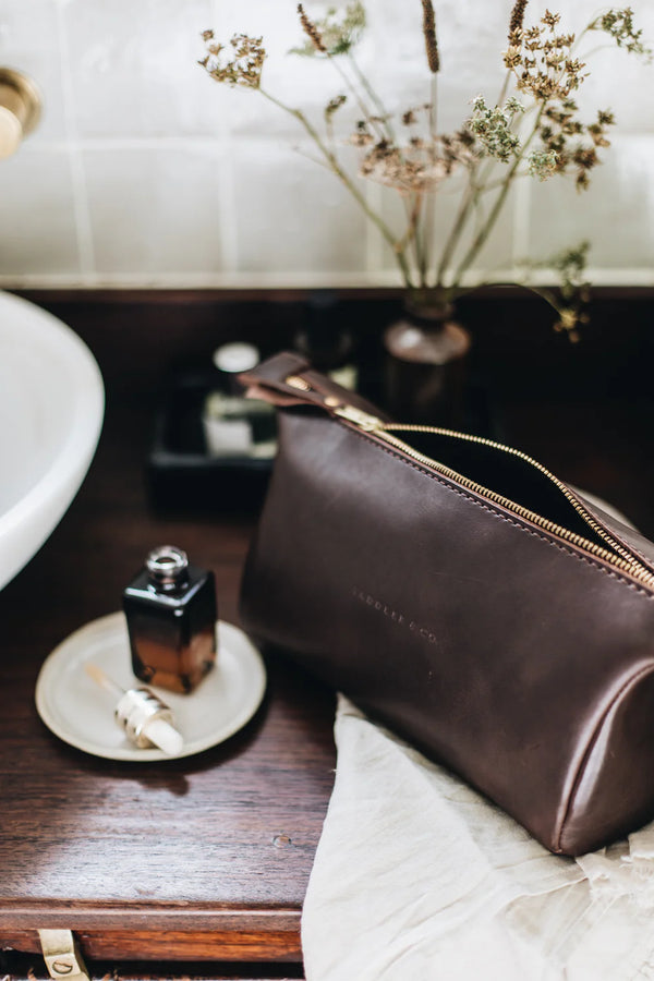 OUTLET | Leather Toiletry Bag - Saddler & Co - Saddler & Co | Australian Made Leather Goods