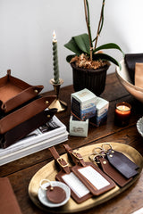 Toffee Leather Hold All Tray - Small - Saddler & Co - Saddler & Co | Australian Made Leather Goods