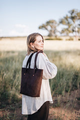 The Flora Tote in Truffle - Saddler & Co - Saddler & Co | Australian Made Leather Goods