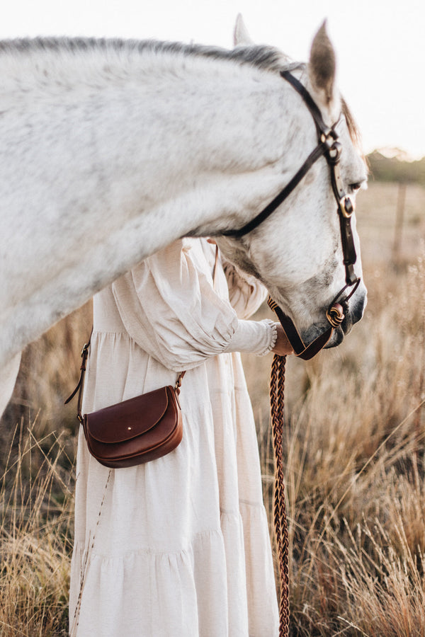 OUTLET | Mini Saddle Bag in Caramel - Saddler & Co - Saddler & Co | Australian Made Leather Goods