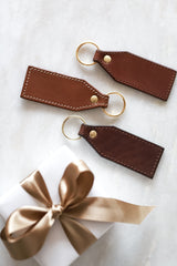 Heirloom Leather Keyring - Stitched