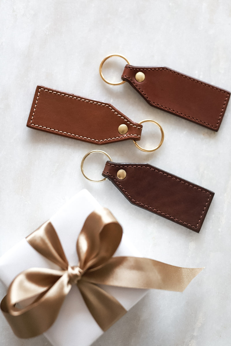 Heirloom Leather Keyring - Stitched