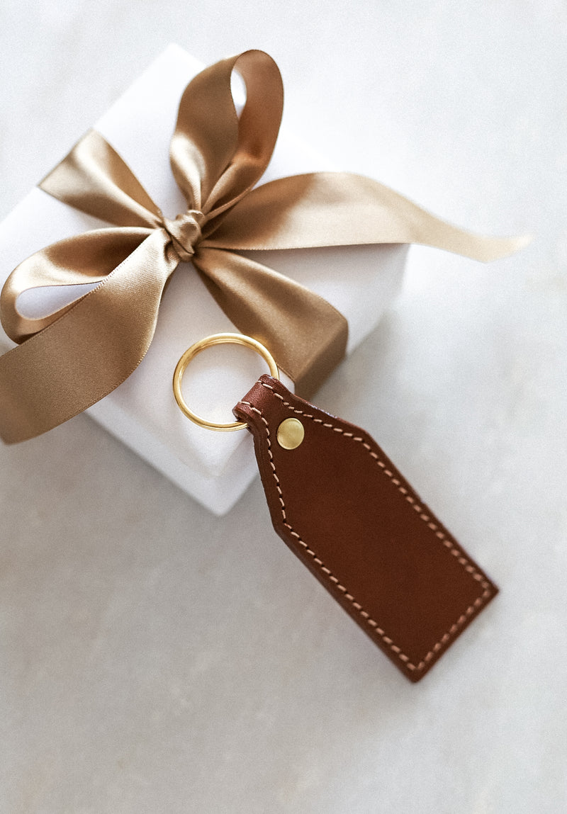 Heirloom Leather Keyring - Stitched