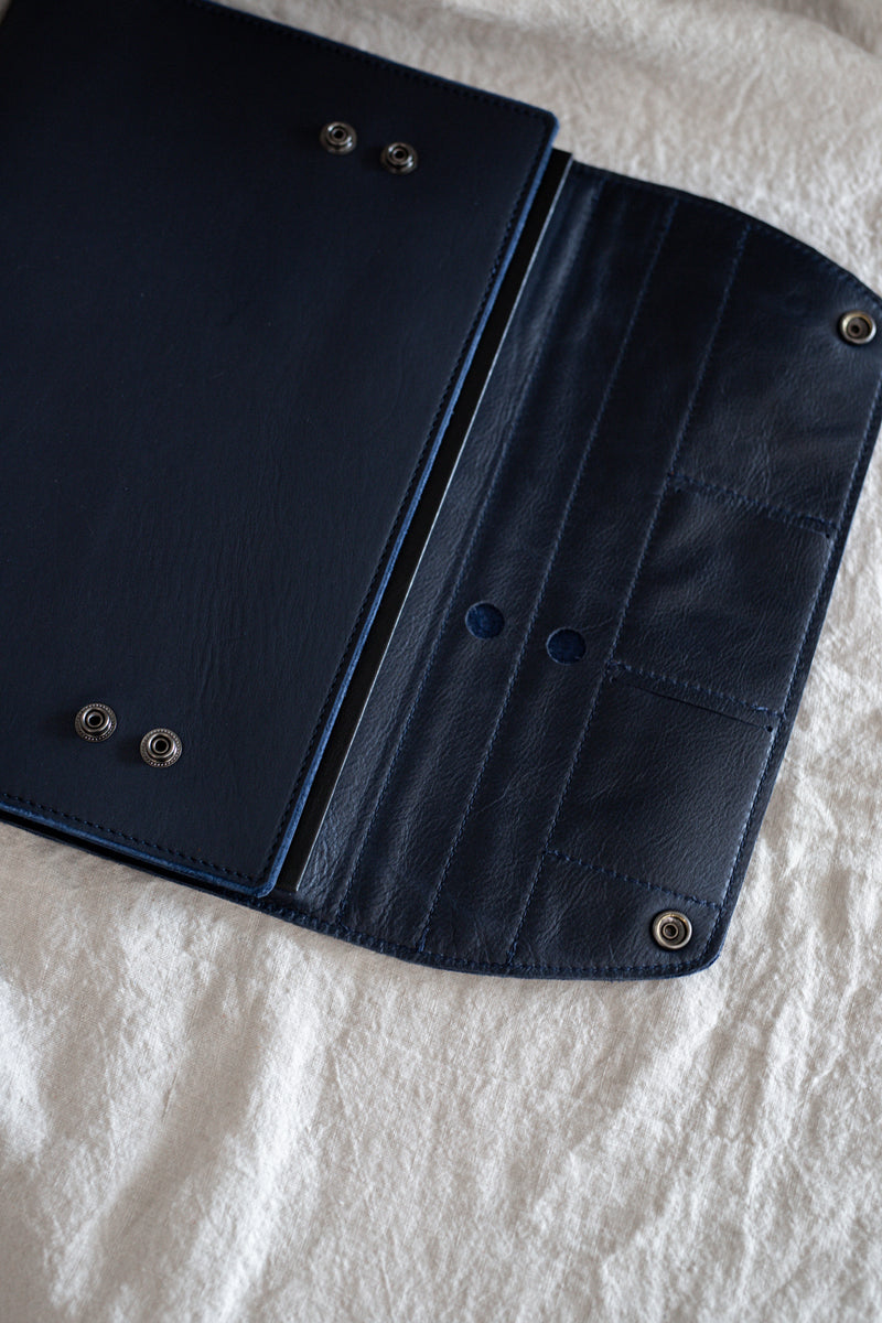 NEW Leather Work Folio - Navy | PRE ORDER