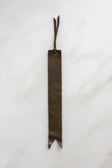 Leather Bookmark in Olive 'Spruce'