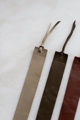 Leather Bookmark in Olive 'Spruce'