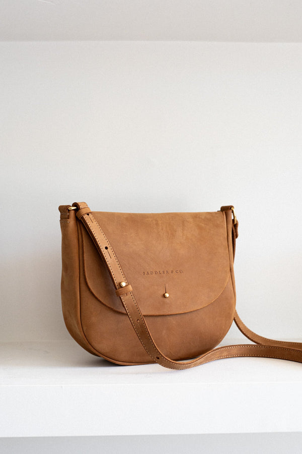 OUTLET | Saddle Bag in Nutmeg - Saddler & Co - Saddler & Co | Australian Made Leather Goods