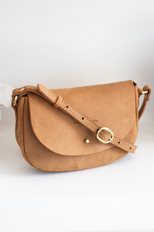 NEW The Mini Saddle Bag in Nutmeg | [Pre-Order end May Delivery]