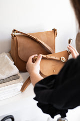 NEW The Mini Saddle Bag in Nutmeg | [Pre-Order end May Delivery] - Saddler & Co - Saddler & Co | Australian Made Leather Goods