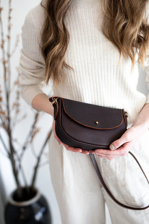 OUTLET | Mini Saddle Bag in Cocoa - Saddler & Co - Saddler & Co | Australian Made Leather Goods