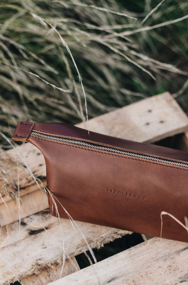 OUTLET | Leather Toiletry Bag - Saddler & Co - Saddler & Co | Australian Made Leather Goods