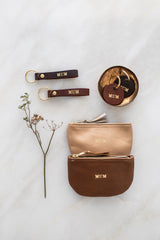 The Gold Round 'MUM' Keyring - Saddler & Co - Saddler & Co | Australian Made Leather Goods