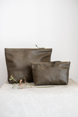 The Classic Clutch in Olive