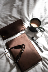 NEW A5 Leather Journal in Truffle