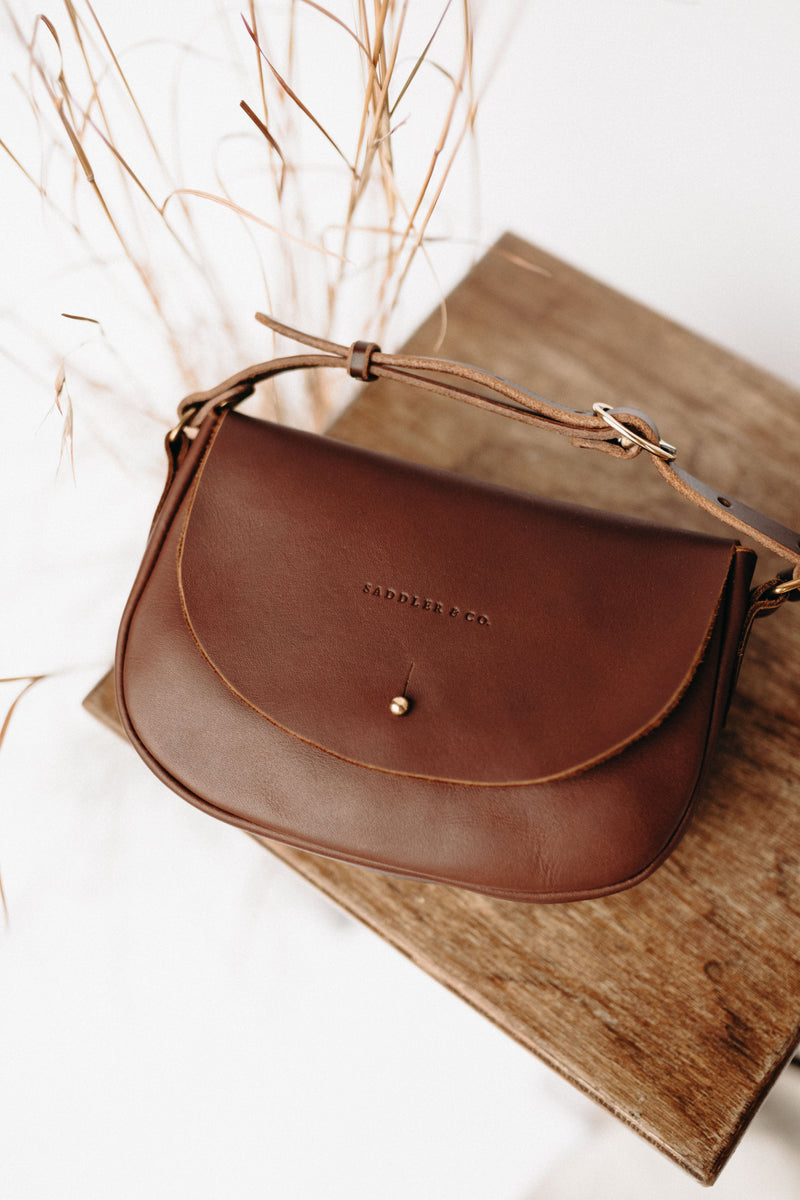 OUTLET | Mini Saddle Bag in Caramel - Saddler & Co - Saddler & Co | Australian Made Leather Goods