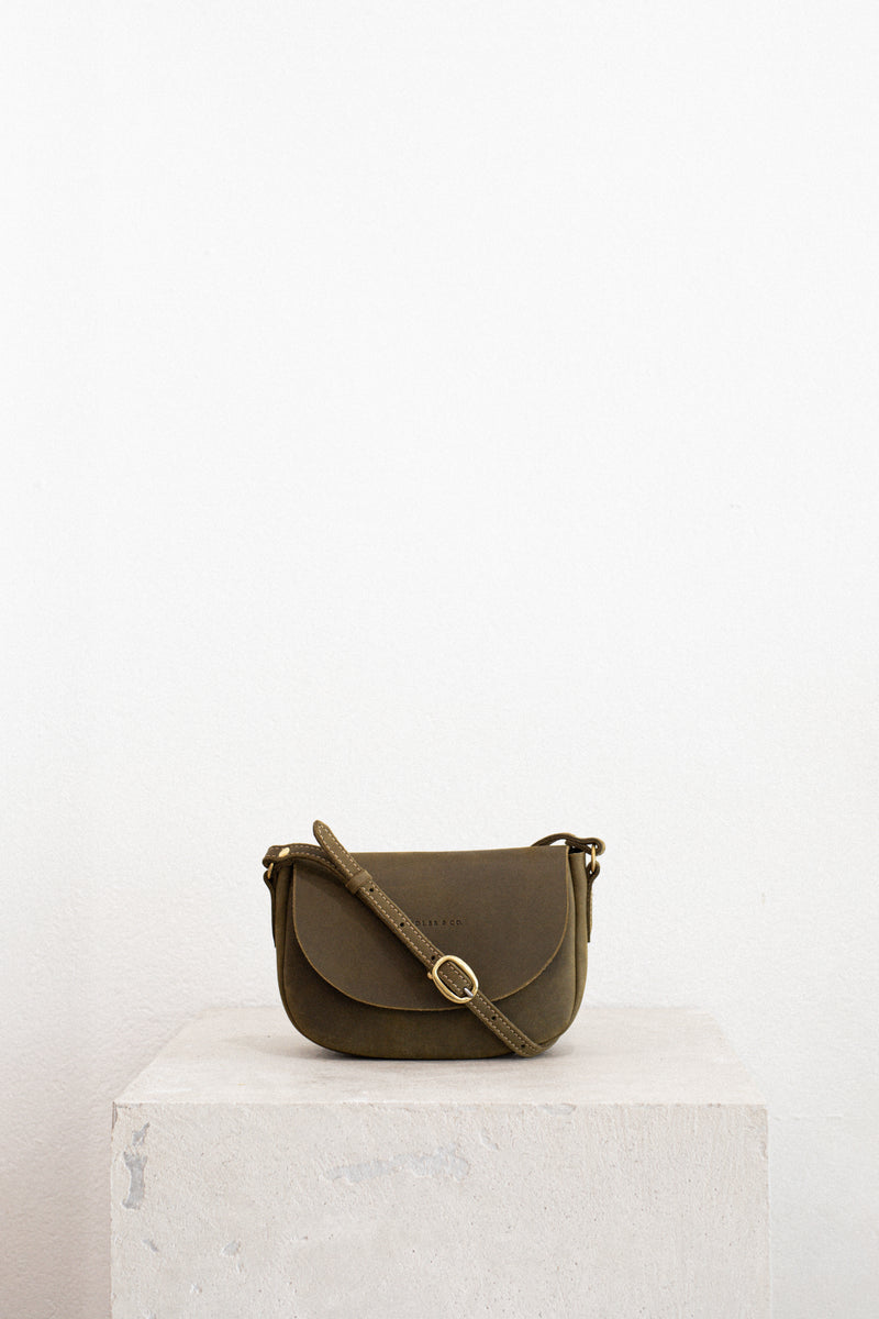 The Mini Saddle Bag in Moss | Special Edition - Saddler & Co - Saddler & Co | Australian Made Leather Goods