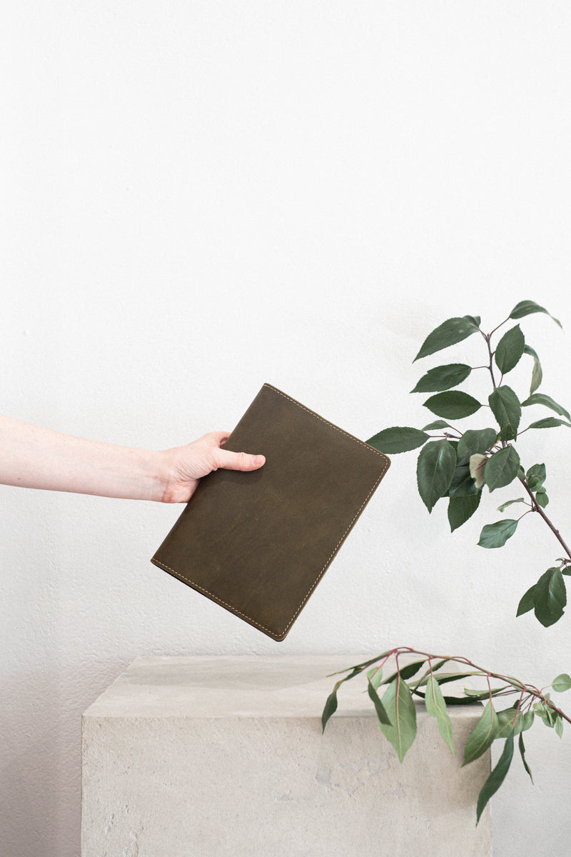 The A5 Journal - Special Edition in Moss - Saddler & Co - Saddler & Co | Australian Made Leather Goods