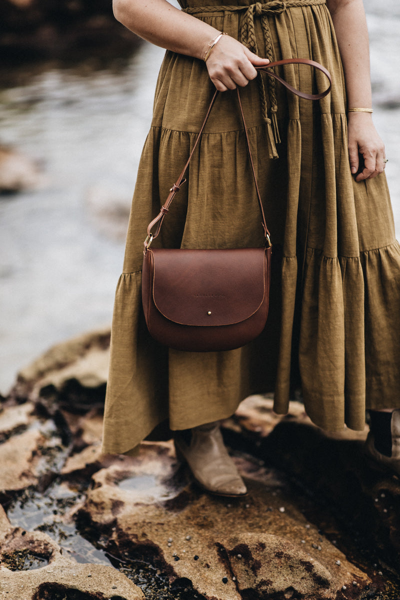 The Saddle Bag in Caramel