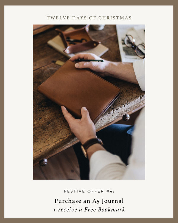 A5 Leather Journal in Toffee Tan