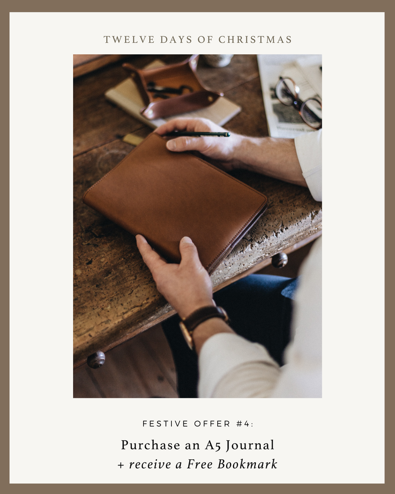 A5 Leather Journal in Toffee Tan