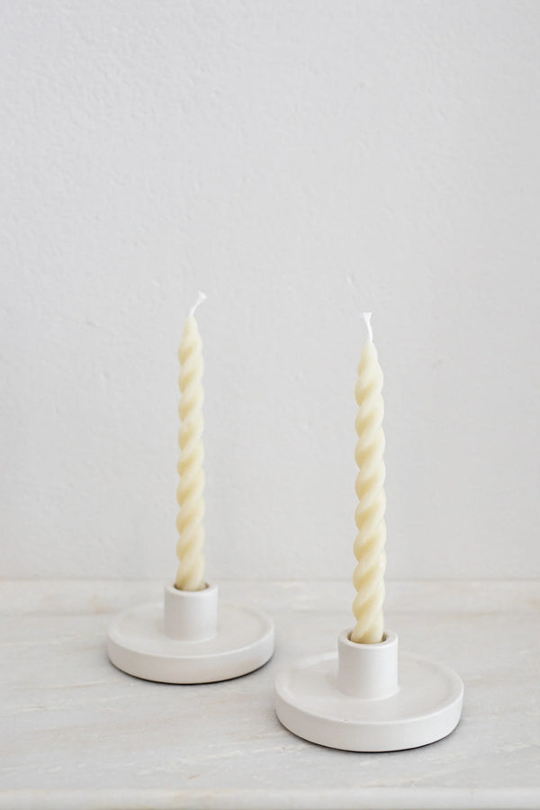Spiral Candle Set of 3 Candles | Ivory