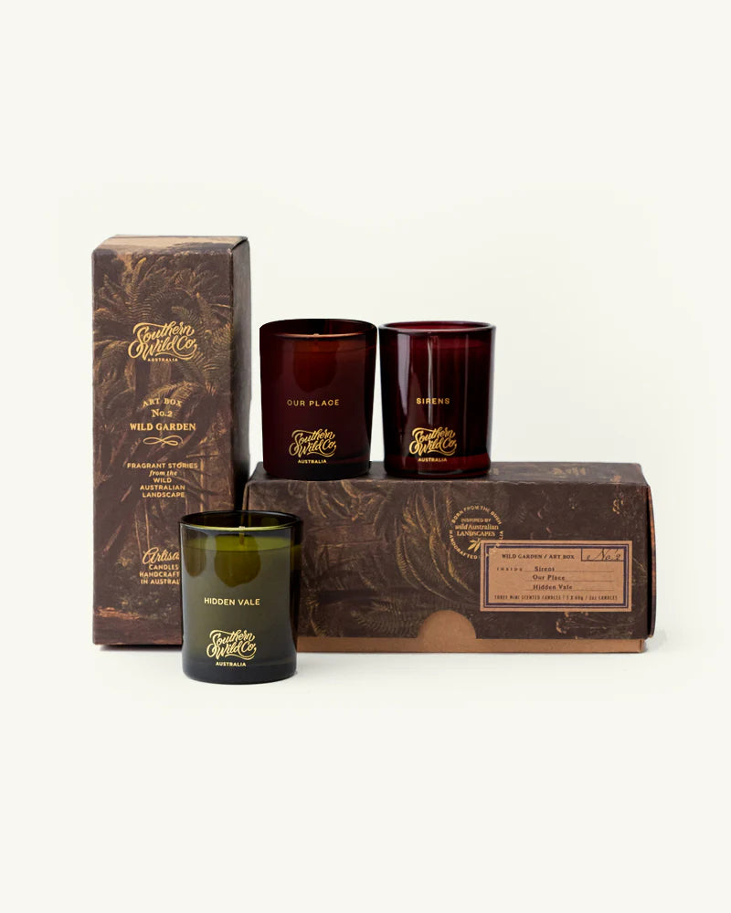 Gift Box Set of 3 Mini Candles | N.2 Wild Garden