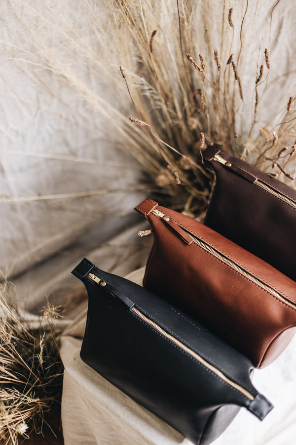 OUTLET | Leather Toiletry Bag | Grade B - Saddler & Co - Saddler & Co | Australian Made Leather Goods