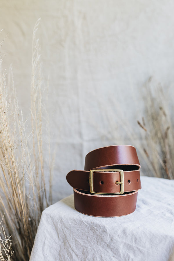 OUTLET | Casual belt in Caramel | Grade B - Saddler & Co - Saddler & Co | Australian Made Leather Goods