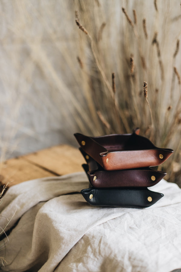 OUTLET | Leather Hold All Tray - Small | Grade B - Saddler & Co - Saddler & Co | Australian Made Leather Goods